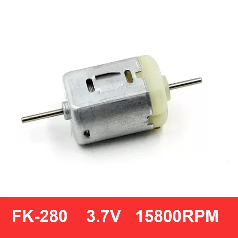 Mini 24mm FK-280SA Electric Motor DC 3V 3.7V 15800RPM High Speed Carbon Brush Motor Dual Shaft Engine For RC Toy Car Model Train