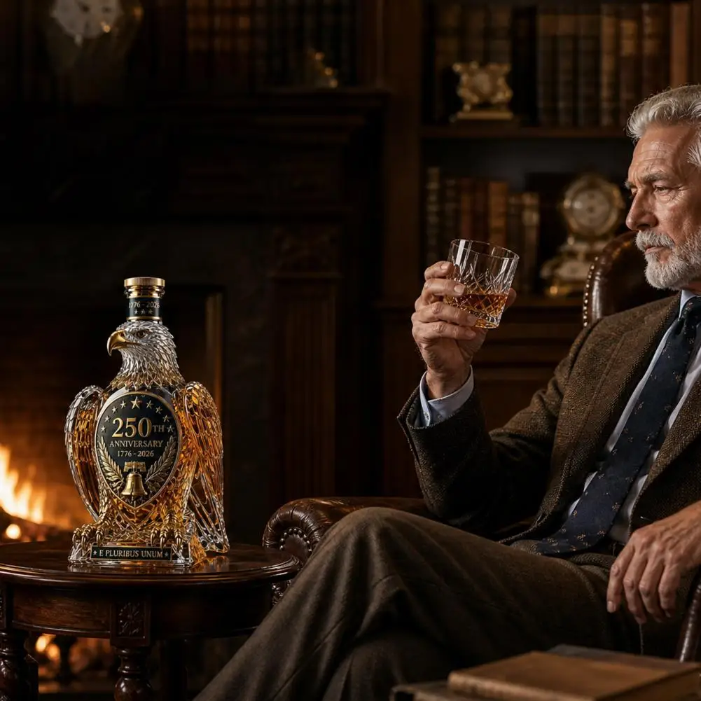 Practical Whiskey Decanter Eagle Shaped Whiskey Decanter 250th Anniversary Commemorative Bottle Patriotic for Whiskey for Fine
