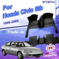 Floor Mats Car For Honda Civic 6th Ferio EJ EK EM Sedan 1999 2000 Luxury Car Floor Mats Left Or Right Hand Drive Car Accessories
