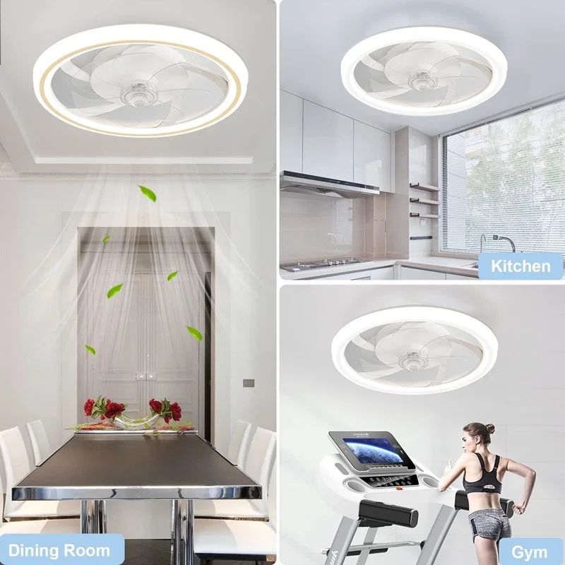 Modern LED Ceiling Fan Light Remote Control Dimming Bedroom Living Room Dining Room ceiling lighting fan  Price Reduction Fans