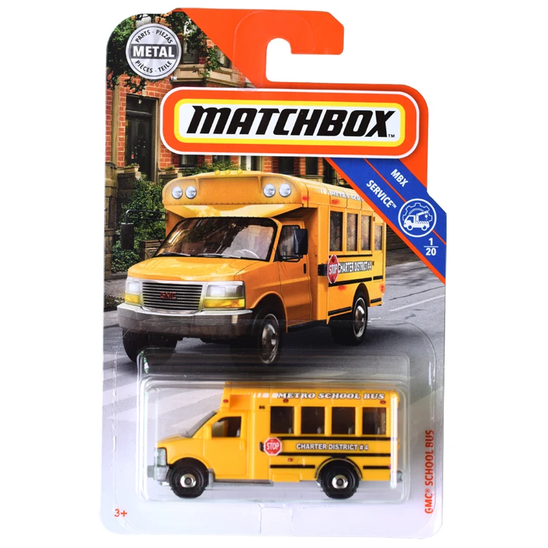 Original Matchbox City Transportation Ford Pickup 1/64 Diecast Alloy Engineering Car Models Boys Toys for Children Cooper Nissan