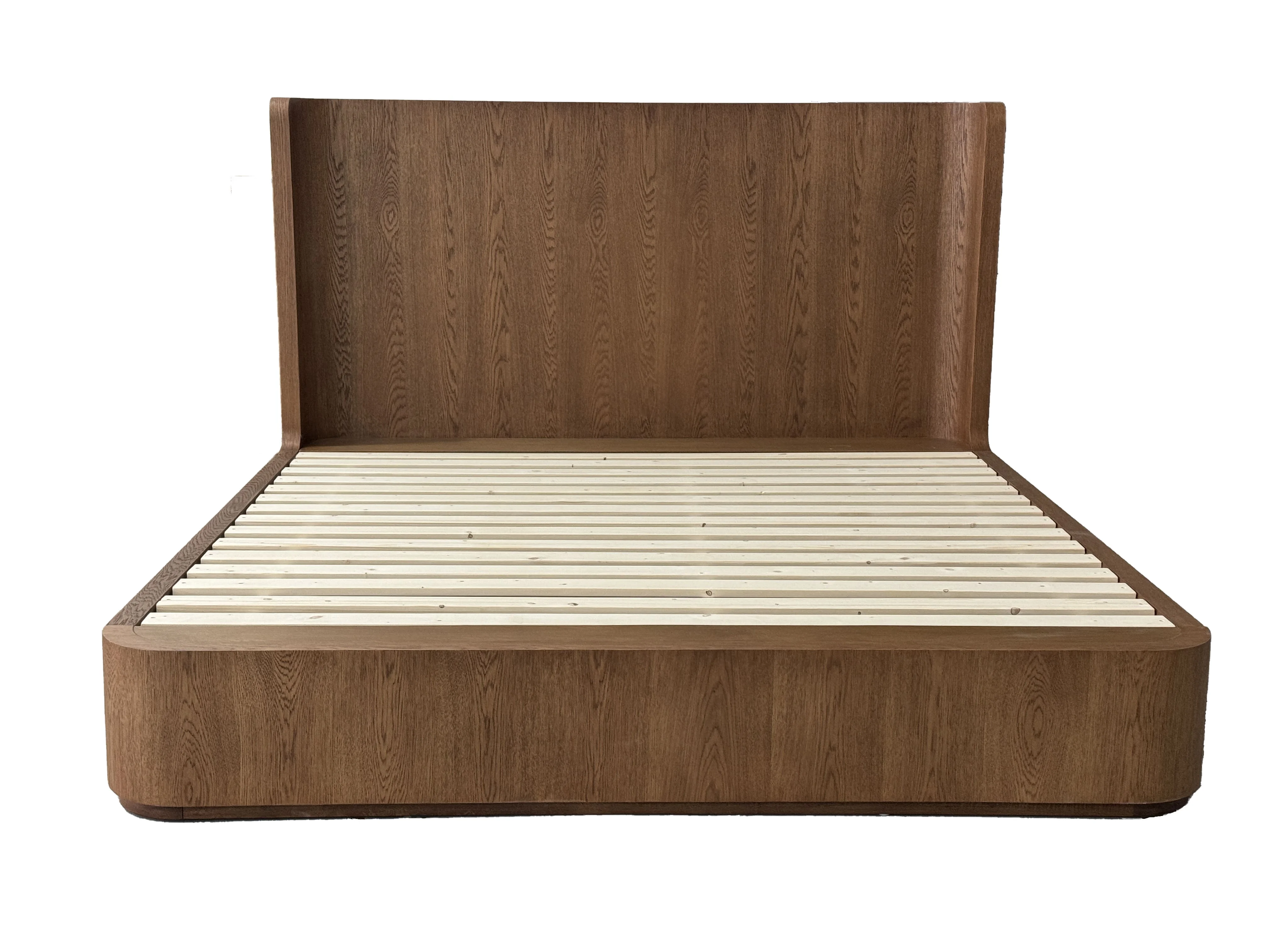 

HLM108 Антикварный каркас из цельного дерева во французском стиле кантри, дубовая деревянная кровать королевского размера, подходящая для отелей и мебели для спальни