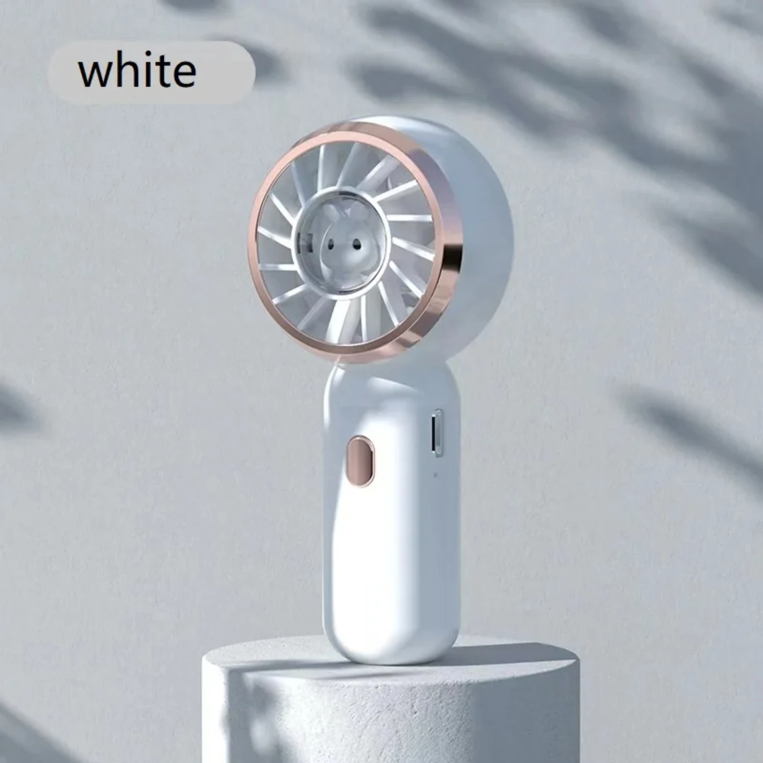 مروحة صغيرة محمولة مكونة من 3 قطع مروحة محمولة لطيفة تعمل بالبطارية ومروحة شخصية صغيرة خفيفة الوزن مع 3 سرعات وقابلة لإعادة الشحن عبر USB