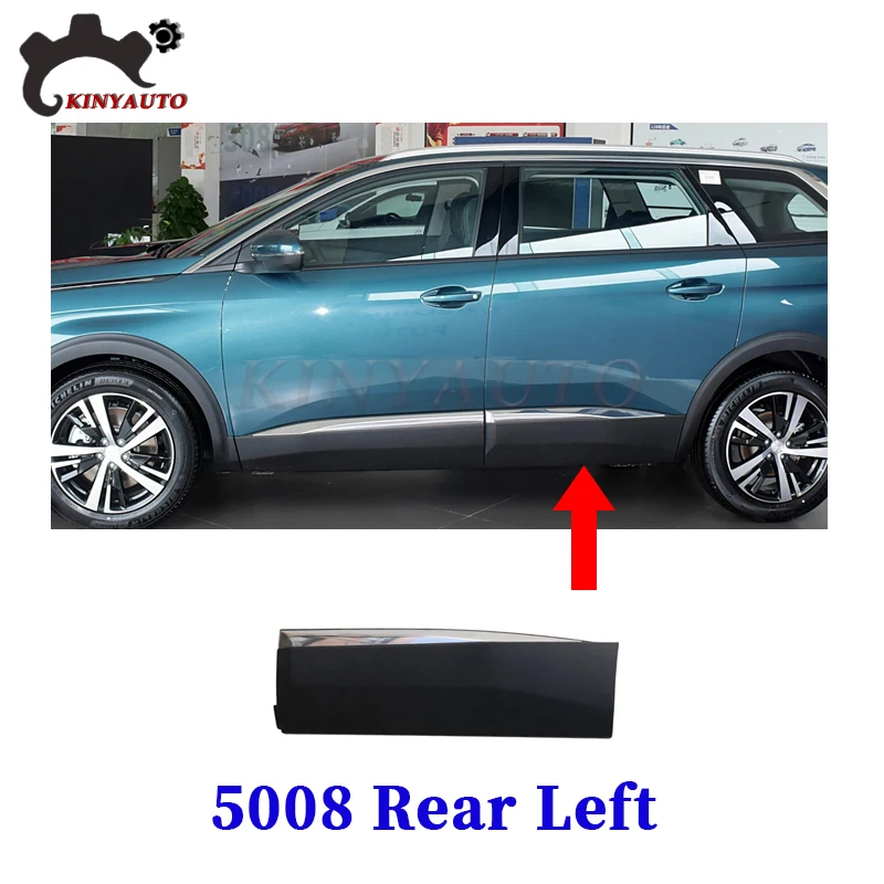 Voor Peugeot 4008 5008 Side Moulding Chrome Voor Achter Deur Garneer Anti-kras Strip Trim Protector Plaat Auto Accessoires - afbeelding 1