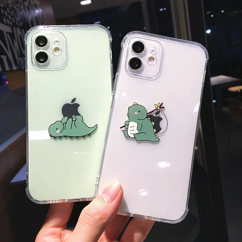 Funny Cute Cartoon Dinosaur Clear Phone Case For iPhone 16 15 14 13 Pro Max 12 11 X XS XR Mini 15 Plus SE Soft Shockproof Covers - AliExpress 202192403 Funny Cute Cartoon Dinosaur Clear Phone Case For iPhone 16 15 14 13 Pro Max 12 11 X XS XR Mini 15 Plus SE Soft Shockproof Covers - AliExpress 202192403