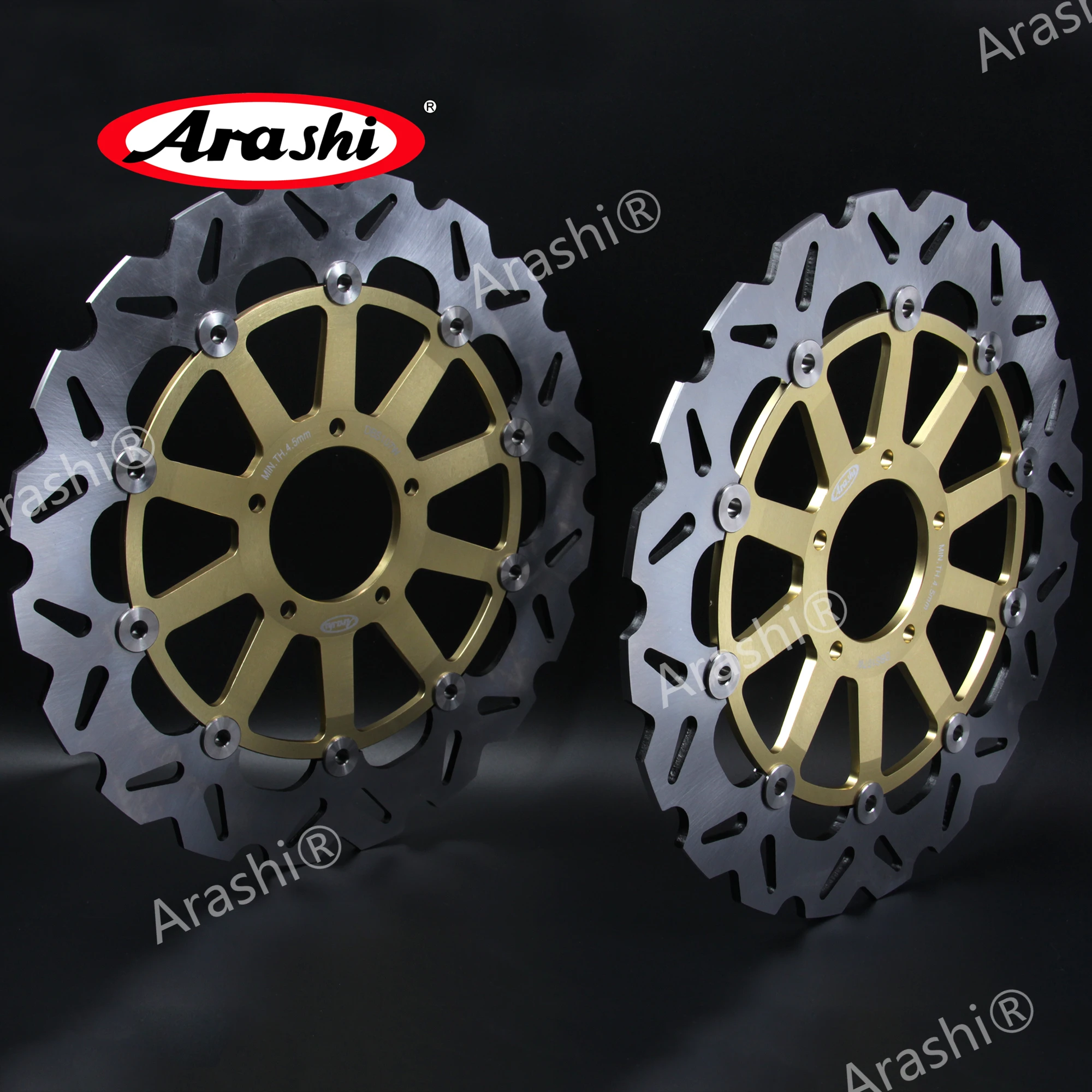 ARASHI Front Brake Rotors For DUCATI XDIAVEL / S / ABS 1200 2016 2017 2018 S1200 Floating Disc Disks CNC Aluminium Alloy