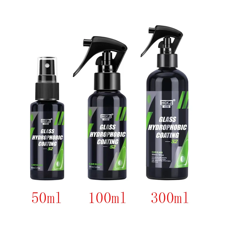 50ml Car Anti Rain Coating Glass Hydrophobic Coating S2 Ceramic Spray Windshield Mirror Coating HGKJ S2 Car Care Paint Detailing