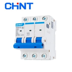 CHINT NXB-63 3P 1A 2A 3A 6A 10A 16A 20A 25A 32A 40A 63A Miniature Circuit Breaker Household MCB With Indication DIN Rail DZ47