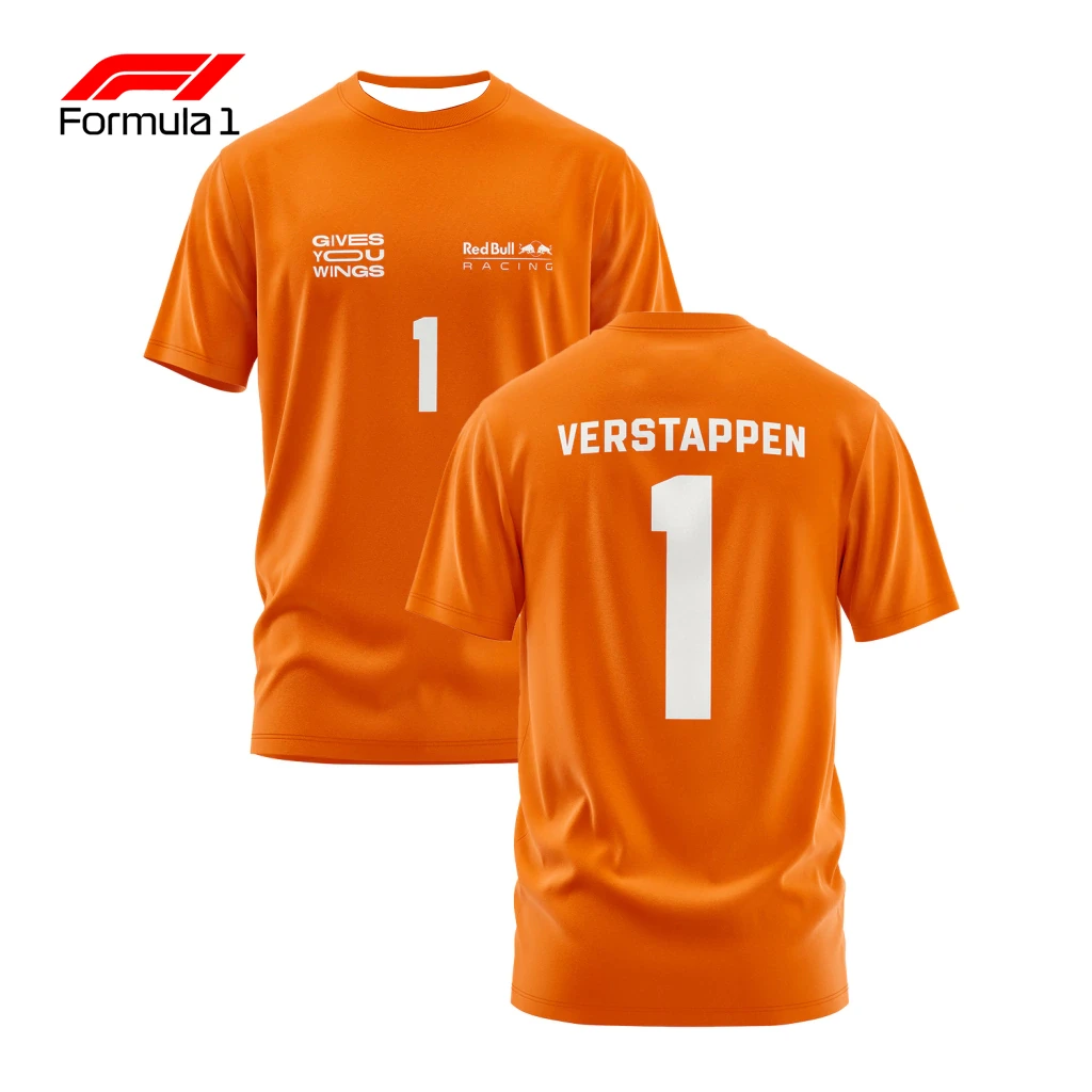 

Classic F1 Racing Driver Verstappen Commemorative T-shirt For Daily Outdoor Sports, Comfortable Top For Racing Fans