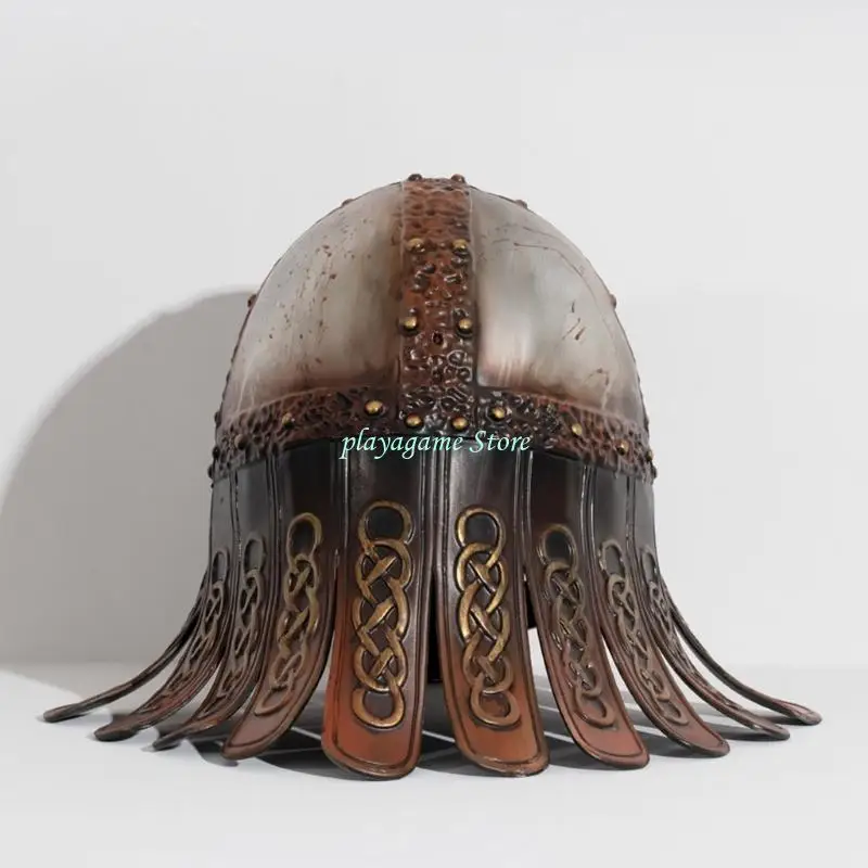 Y88A فرسان الهيكل الصليبية درع خوذة الهالوين زي نصف قناع الوجه