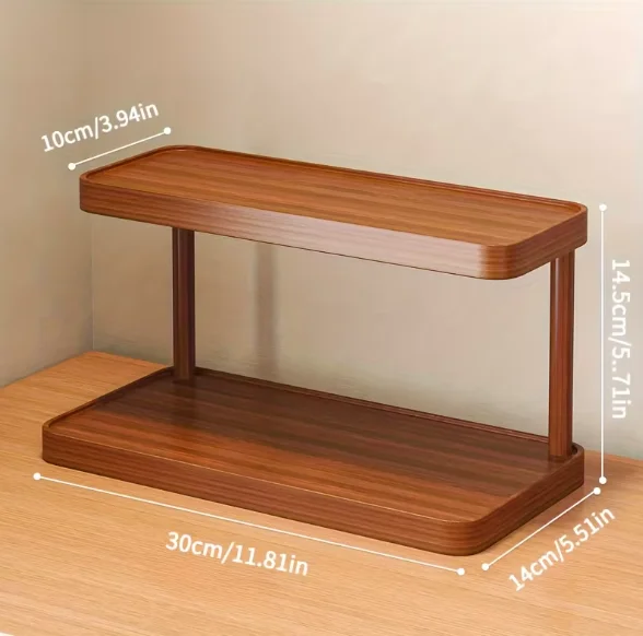 New Double-Layer Flat Rack  – Tabletop Cup & Mug Storage Organizer, Space-Saving Desk Rack for Home Kitchen Use