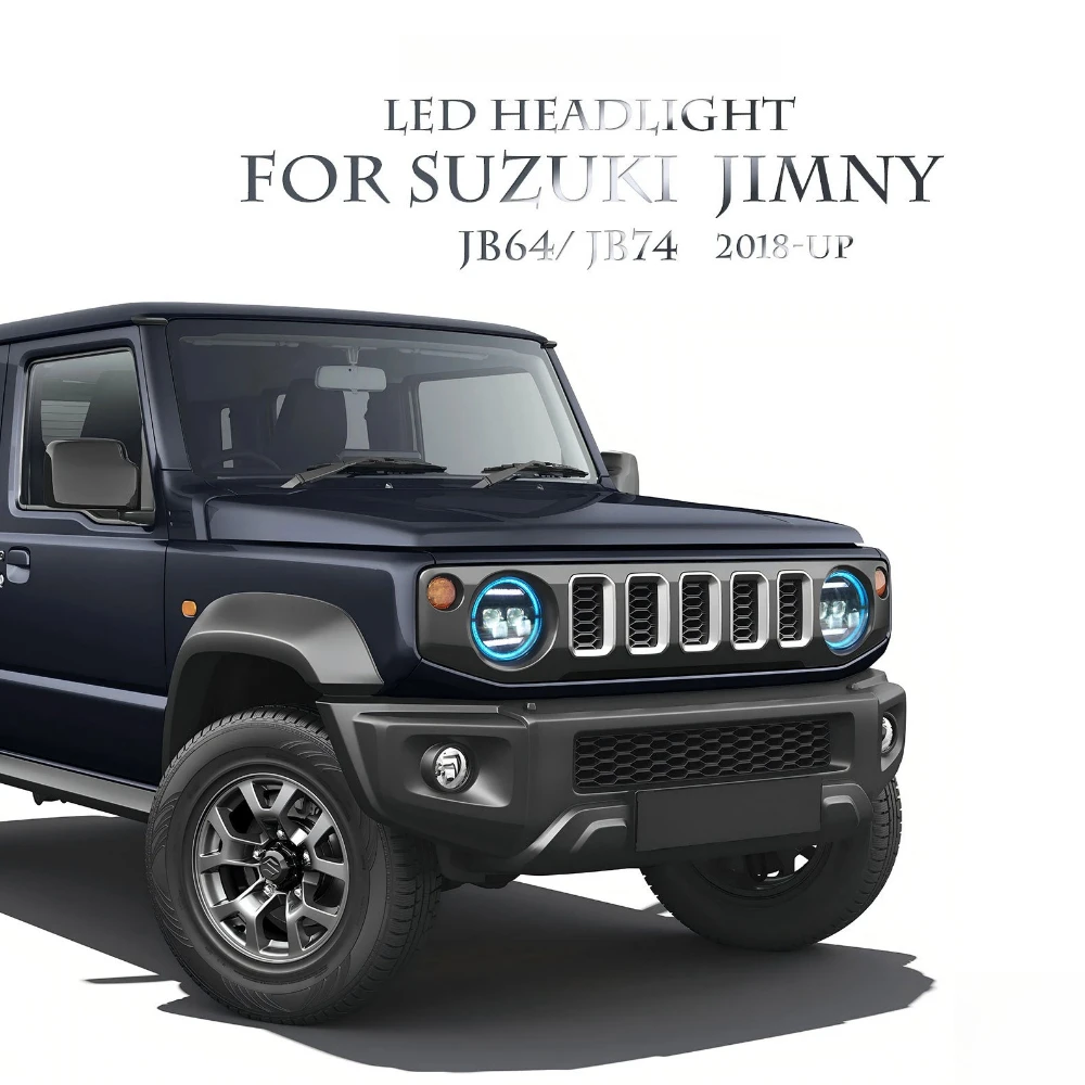 LED Headlight RGB for SUZUKI JIMNY JB64 JB74 2018-UP Car Headlamp Daytime Running Light Hi- Low Beam DRL Signal Postion Light