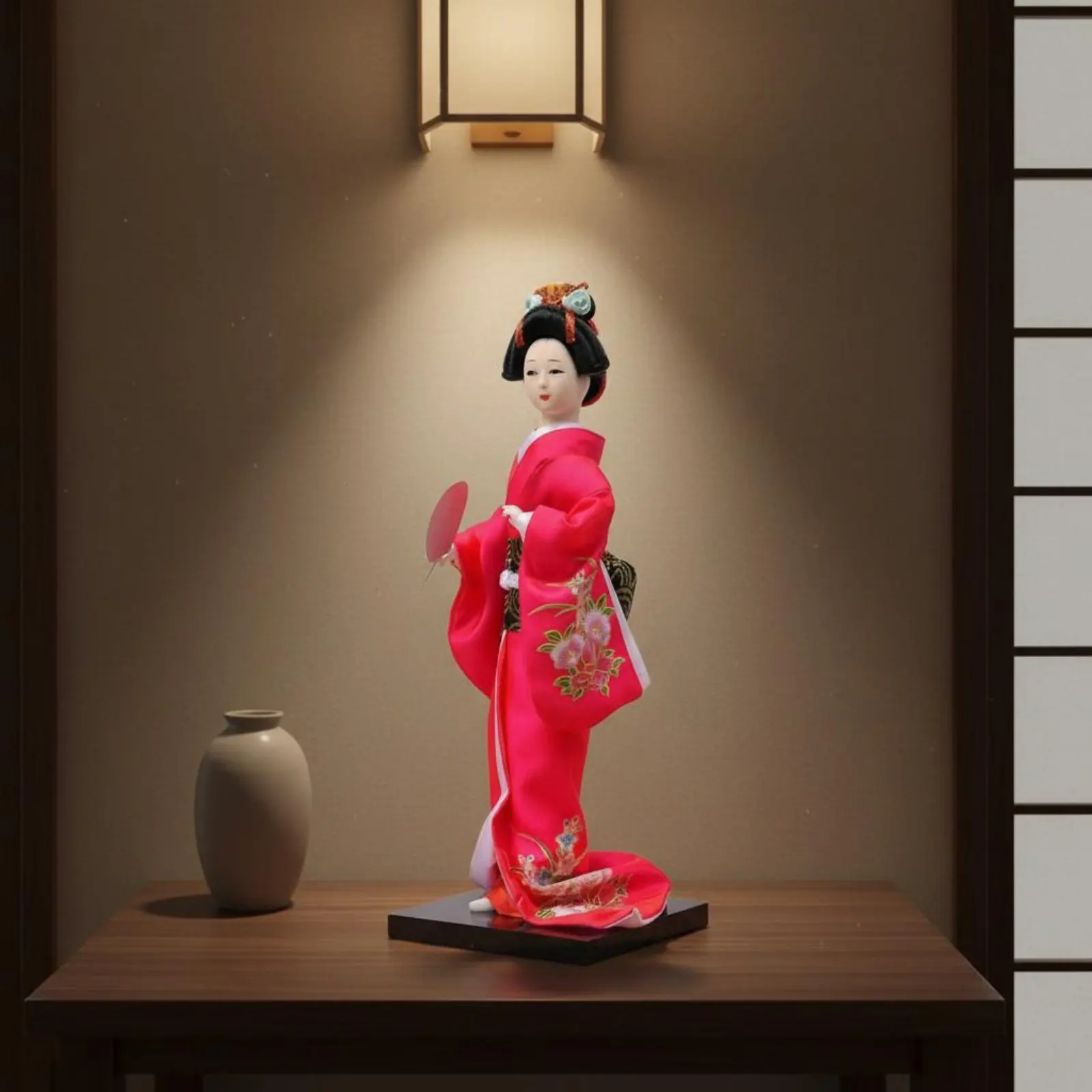 

Japanese Geisha Doll Folk Craft Kimono Doll Figurine Geisha Girl Decoration Handmade Traditional Apprentice Geisha Decoration