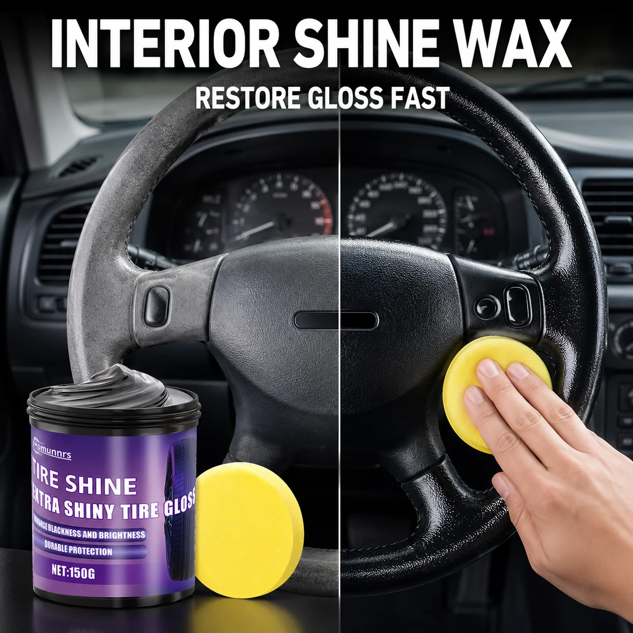 Leather Repair and Polish Cream for Car Seats Sofas Shoes Bags Jackets Leather Care Conditioner