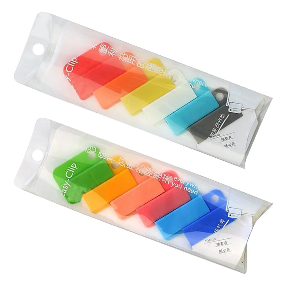 

12Pcs Multi-Function Plastic Clamps File Sorting Clips Office Household Paper Clip Portable Sealing Clamp School