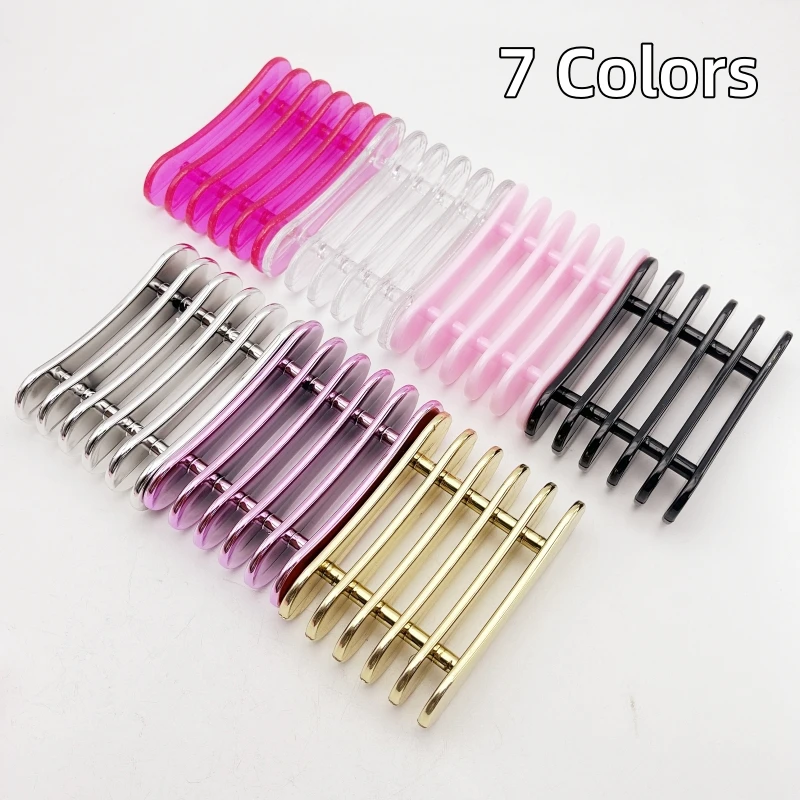 1 pçs suporte de escova da arte do prego suporte 5 grades pintura do prego caneta titular manicure suporte prateleira exibição acrílico ferramentas manicure