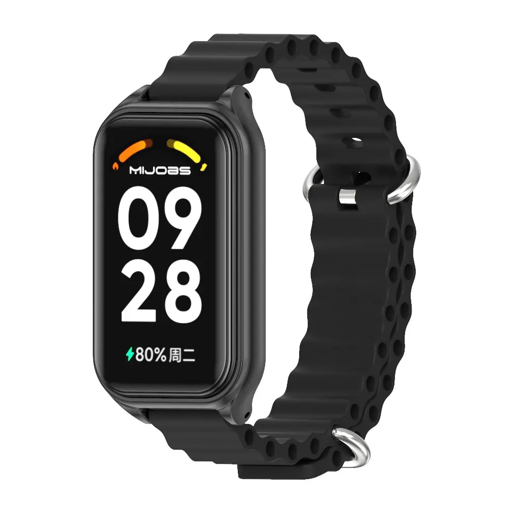 For Xiaomi 스마트 밴드 8 용 스트랩 Mi Band 8 Active Correa 시계 밴드 손목 스트랩 Mi 8 Active 액세서리 용 팔찌