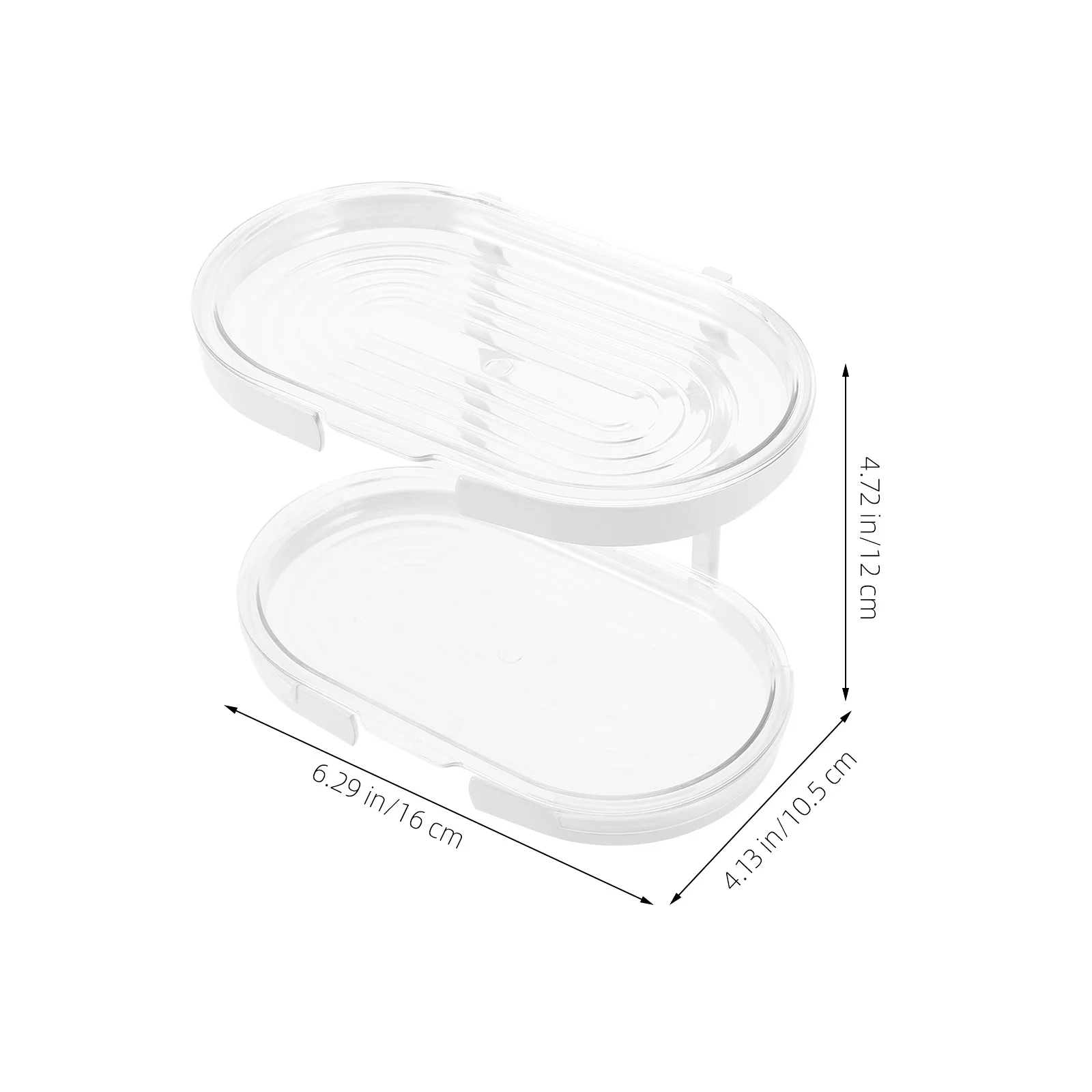 

Plastic Soap Dish Countertop Holder Transparent Rack Bathroom Kitchen Accessory Plastic Soap Tray Home Supplies