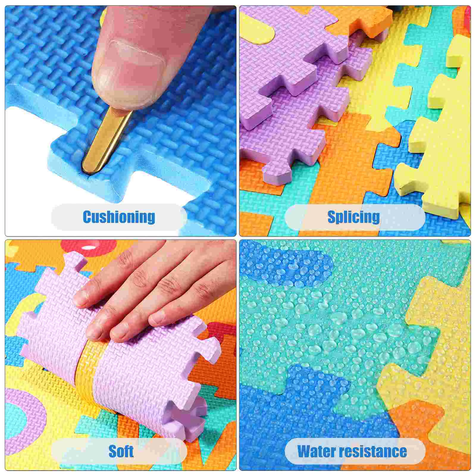 40 Pcs Puzzle Mat Foam Mattress Topper Tiles Play Soft Mats For Floor Baby Eva Kids Newborn