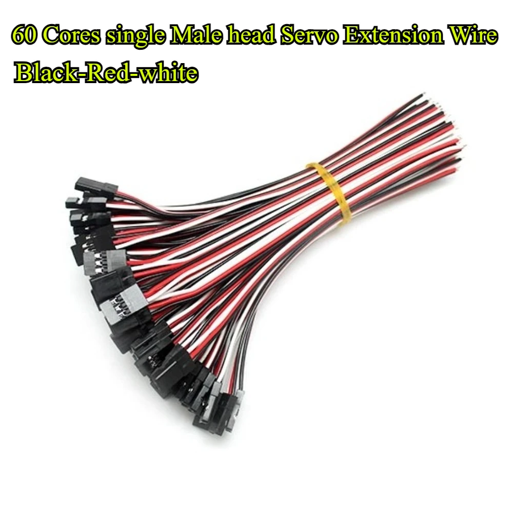 10 قطعة سلكية مسبقًا JR Futaba ذكر أنثى موصل مؤازر التوصيل 60 النوى دوبونت 3P طول السلك 10/15/20/30/50 سنتيمتر لطائرة نموذج سيارة RC