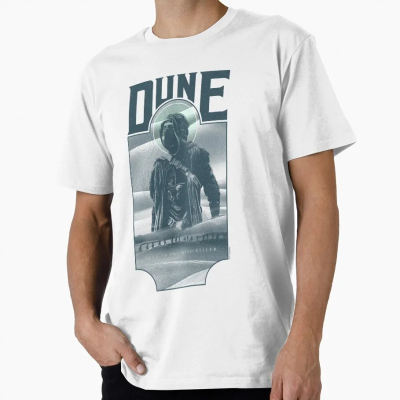

Paul Of Arrakis Portrait 1104 The Sandworm Vintage Sci fi Gift T shirt for man Large size Tops Retro Dune Graphic Print Clothes