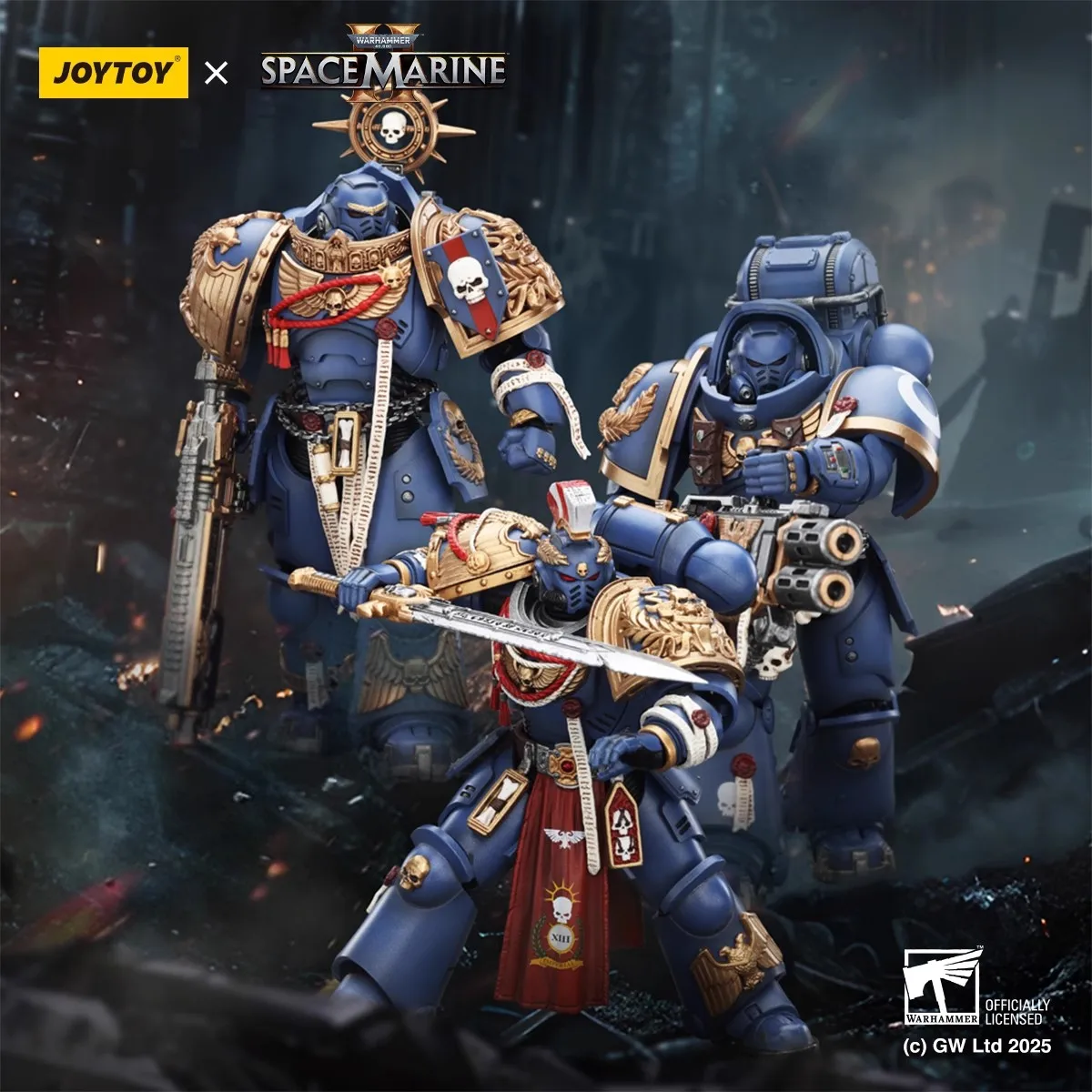 

JOYTOY Warhammer 40K 1/18 Scale Ultramarines Heavy Relic Primus Armor Relic Primus Armour Figurine Model Movable Collection Toy