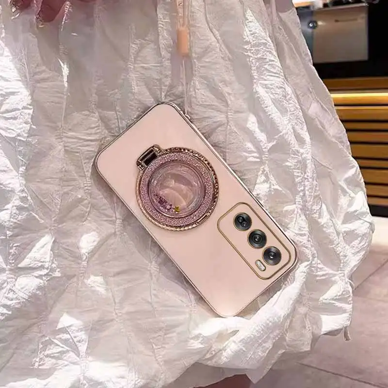 R eno 12Pro دعم دائري تصفيح جراب هاتف ل ممن لهم رينو 13 12Pro 13F 10 11Pro 13Pro 11 12F 12 8Pro 11F 9 8 8T 7 7Z 6 غطاء