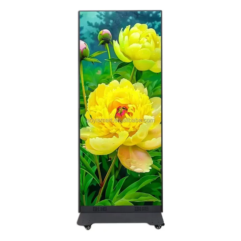 for Novastar P1.8 P2 Indoor Splicing LED Poster GOB Coating Portable Magnetic Design LED Panel Synchronous System for Mall