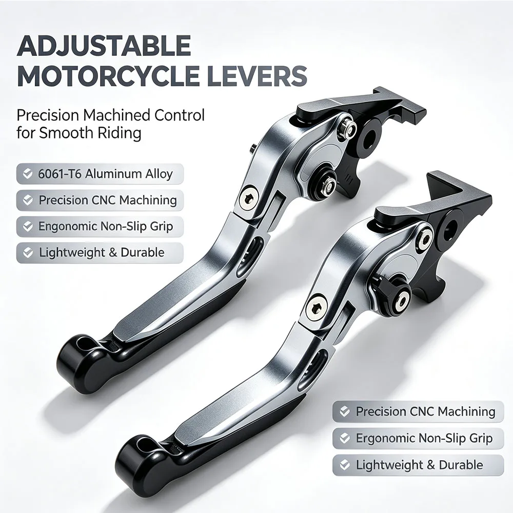 For BMW F850GS 2019-2020 CNC Folding Extendable Brake Clutch Levers Adjustable Handle Set Black Blue Red Gold Orange Green