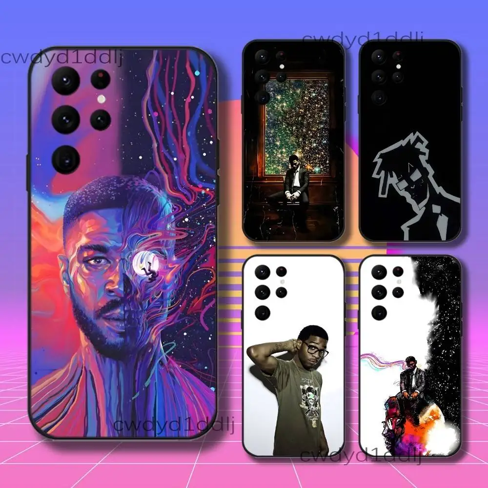 

K-Kid Cudi Free Man On The Moon Phone Case For Samsung S10,S21,FE,S21 ,S26,S25,S24,S23,Ultra,S9,S22,Plus Black Shockproof TPU