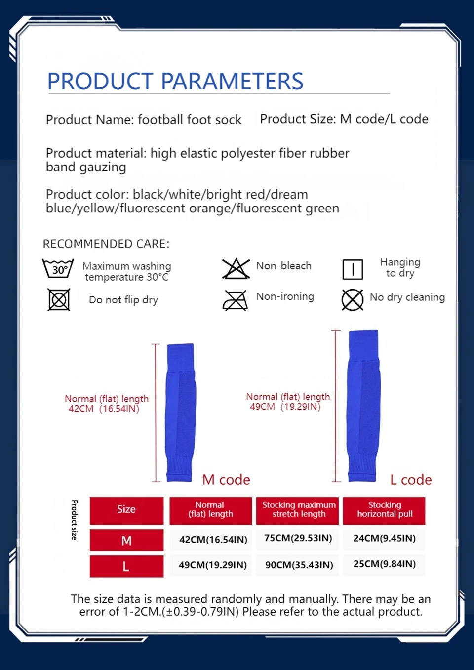 Loogdeel 1 Paar Knieschutz-Sportsocken für Erwachsene, hohe Röhre, atmungsaktiv, Fußball-Beinwärmer, Schienbeinschutz, Fußballsocke, Wadenärmel – Detail 3