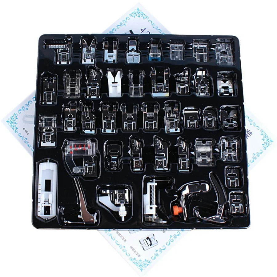 42Pcs Multifunction Domestic Sewing Machine Presser Foot Feet Set Brother Janom