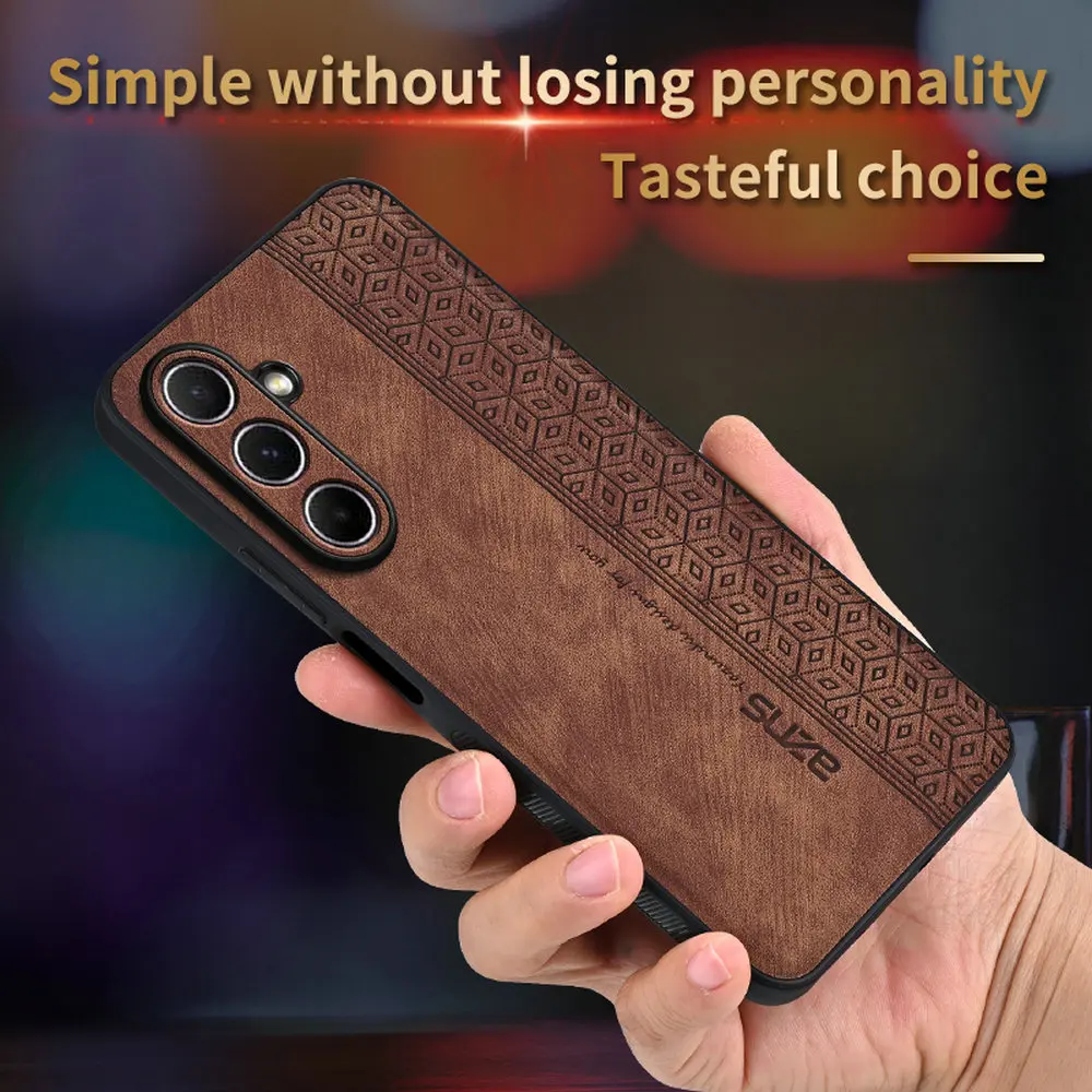 For Samsung A57 A37 A27 A17 5G Armor Leather Back Case For Samsung Galaxy A57 Case Phone A07 A 17 27 37 57 Luxury Cover