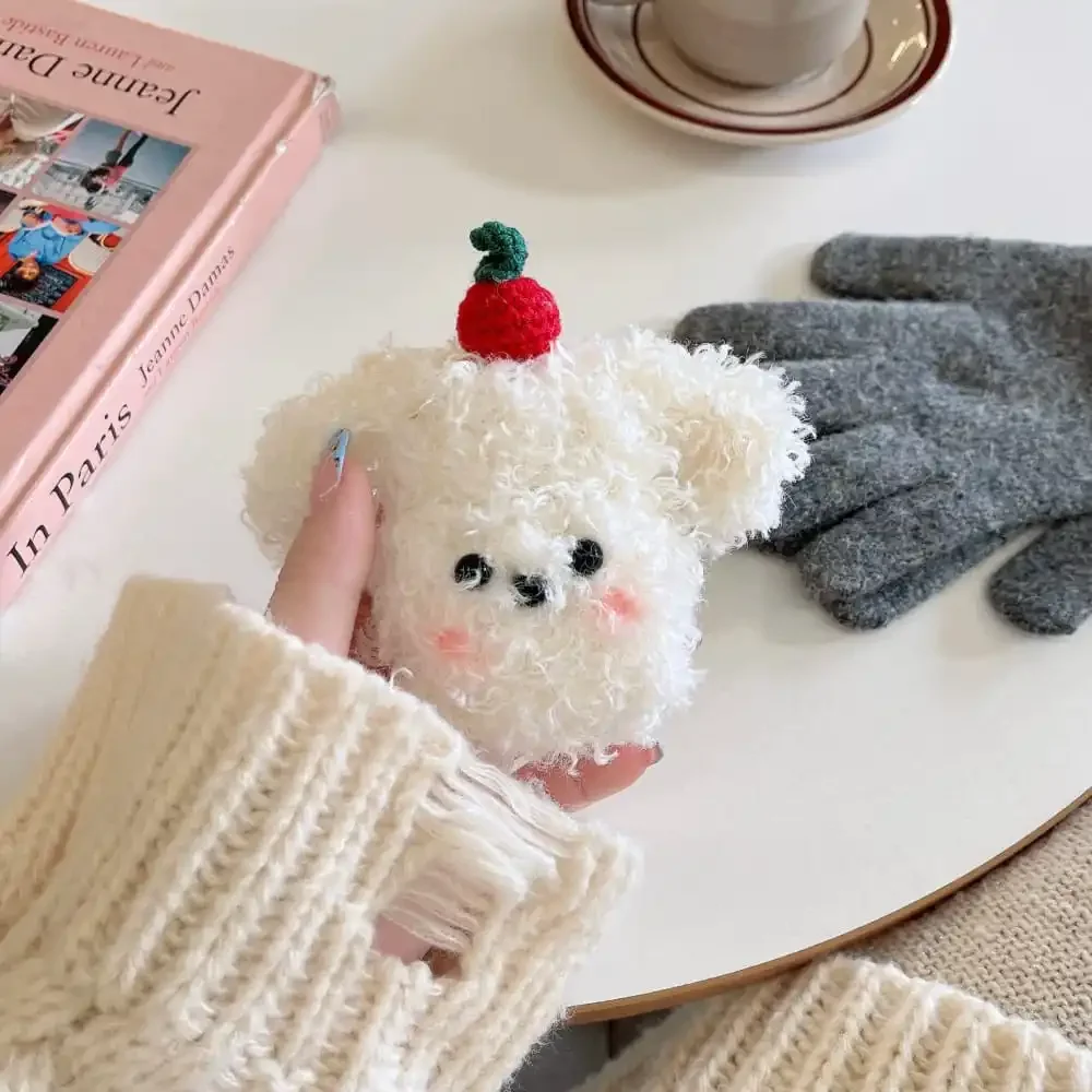 Cute Cartoon Puppy Earphone Protective Case for AirPods 1 2 3 4 Pro 2rd Hot Sale Soft Lovely Plush Anti-fall Protect Cover