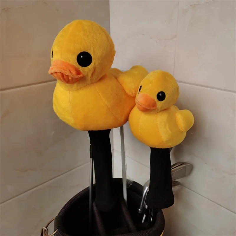 Yellow Duck golf driver headcover top plush fairway wood head cover large stock Drop shipping