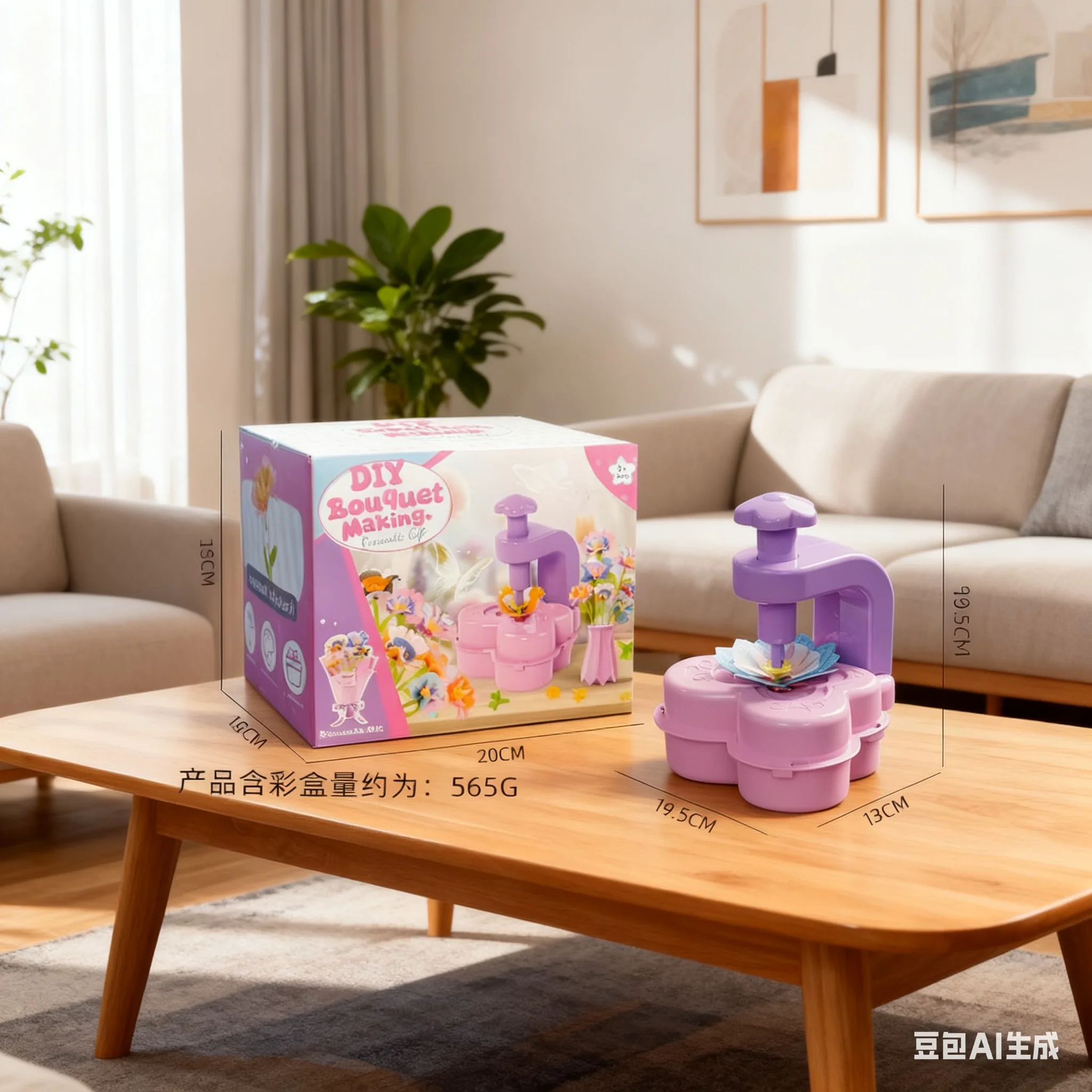 Ensemble de perforateurs de fleurs en tissu, jouet de simulation de fleurs pour enfants, artisanat Parent-enfant pour inspirer les compétences pratiques, bricolage
