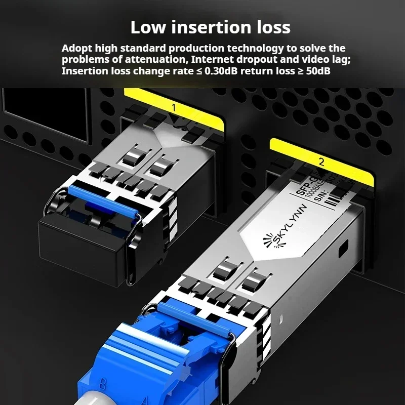 Customizable LC/UPC-LC/UPC Optical Fiber Patch Cord DX 3.0mm Single Mode 9/125 G652D  Yellow LSZH Jacket 1M/2M/3M/5M