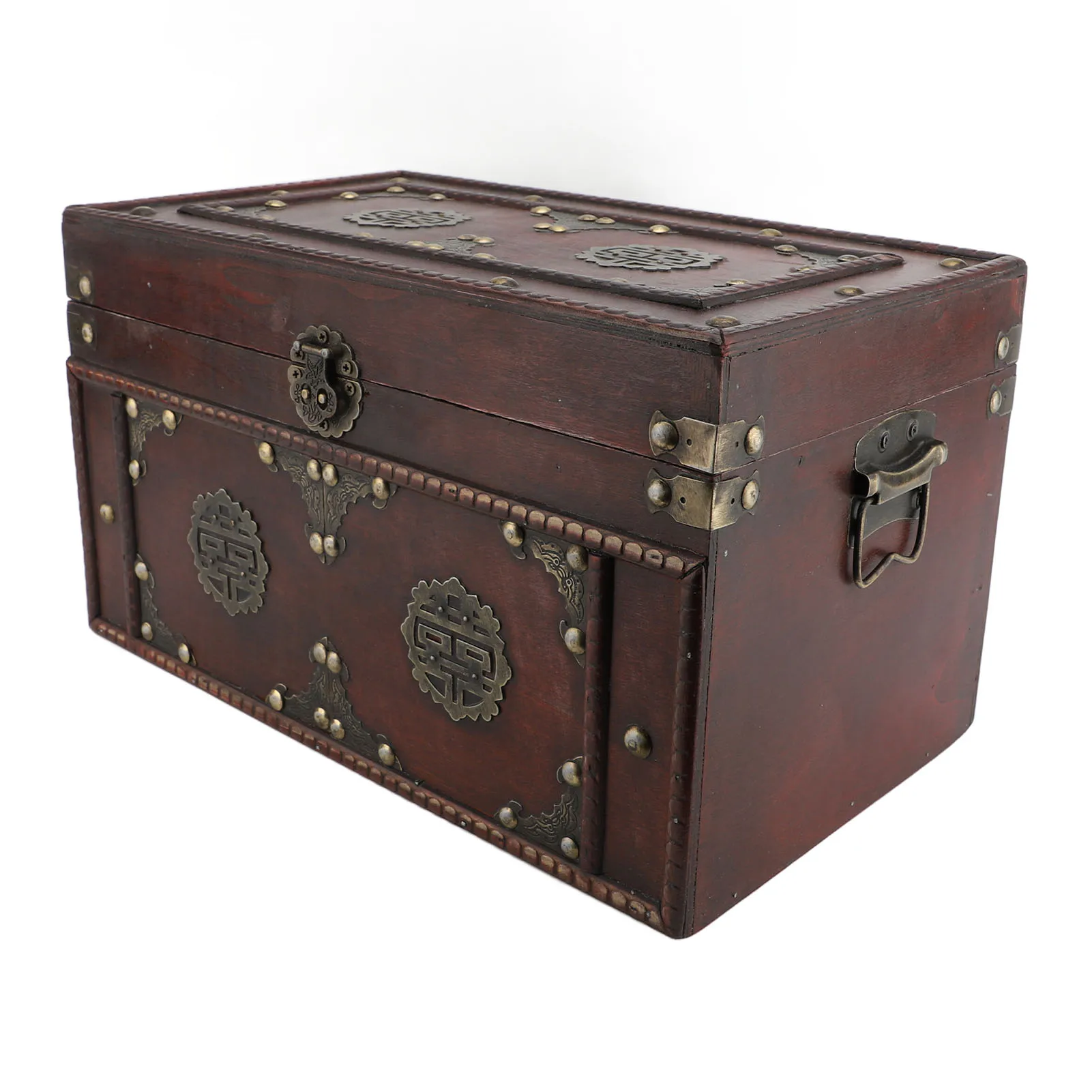 

Jewelry Storage Box Wooden Storage Box Vintage Organizer Chinese Retro Container for Jewelry Book Home Decoration
