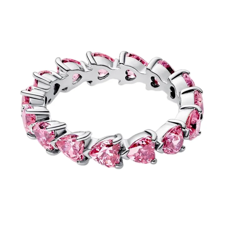 Women's 925 Silver Double Love Butterfly Gold Ring