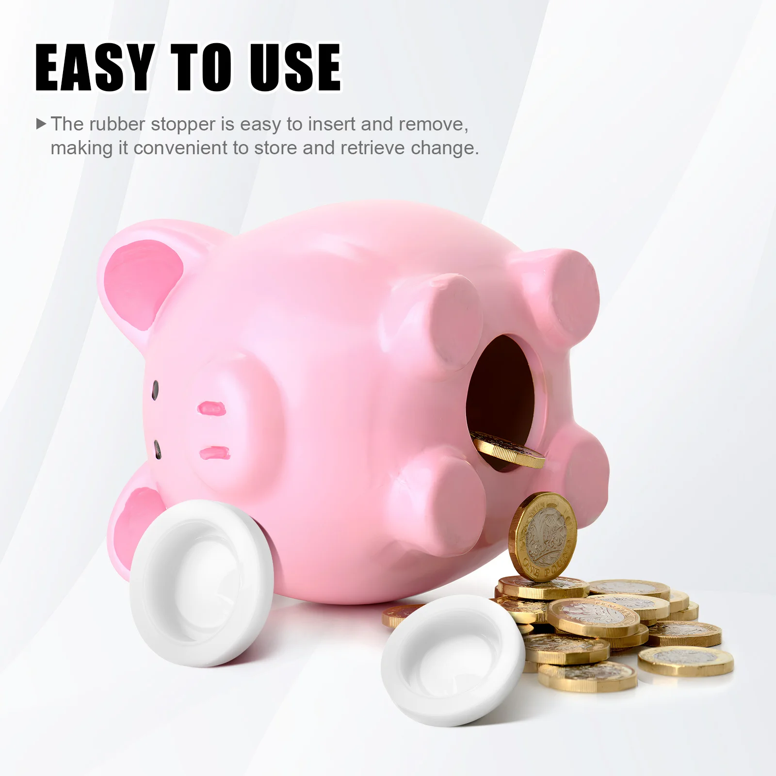 5 stücke Runde Stecker Stopper PVC Material Für Sparschwein Spardose Untere Kappen Ersatz Stopper Verschiedene Größen Spardose
