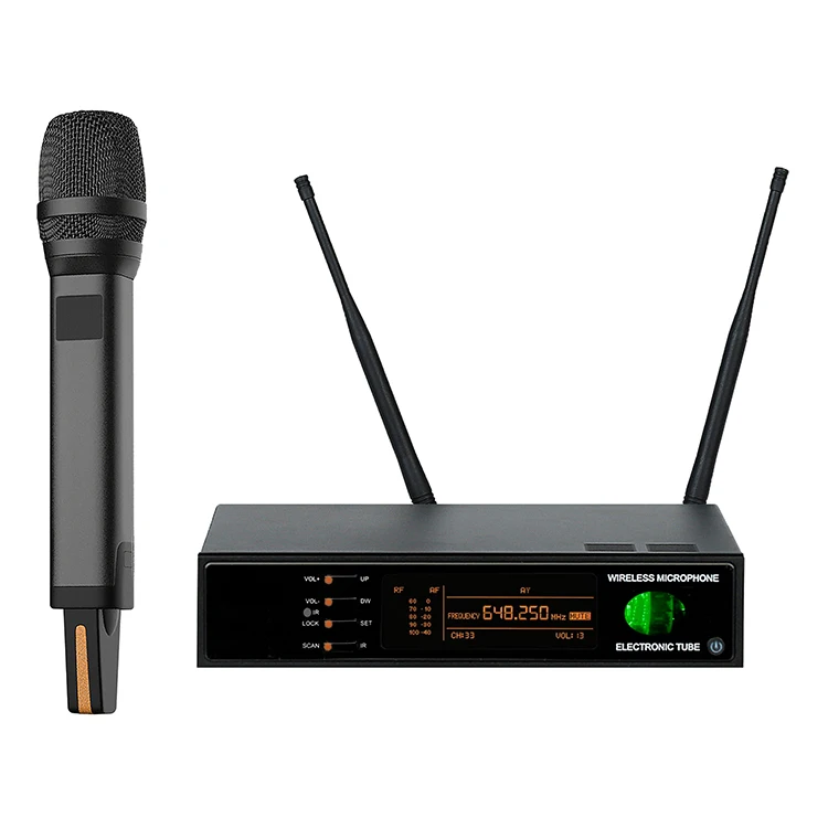 QS-10+93A Big Size PCB Tube Mic Professional True Diversity Wireless Microphone 1 Channel