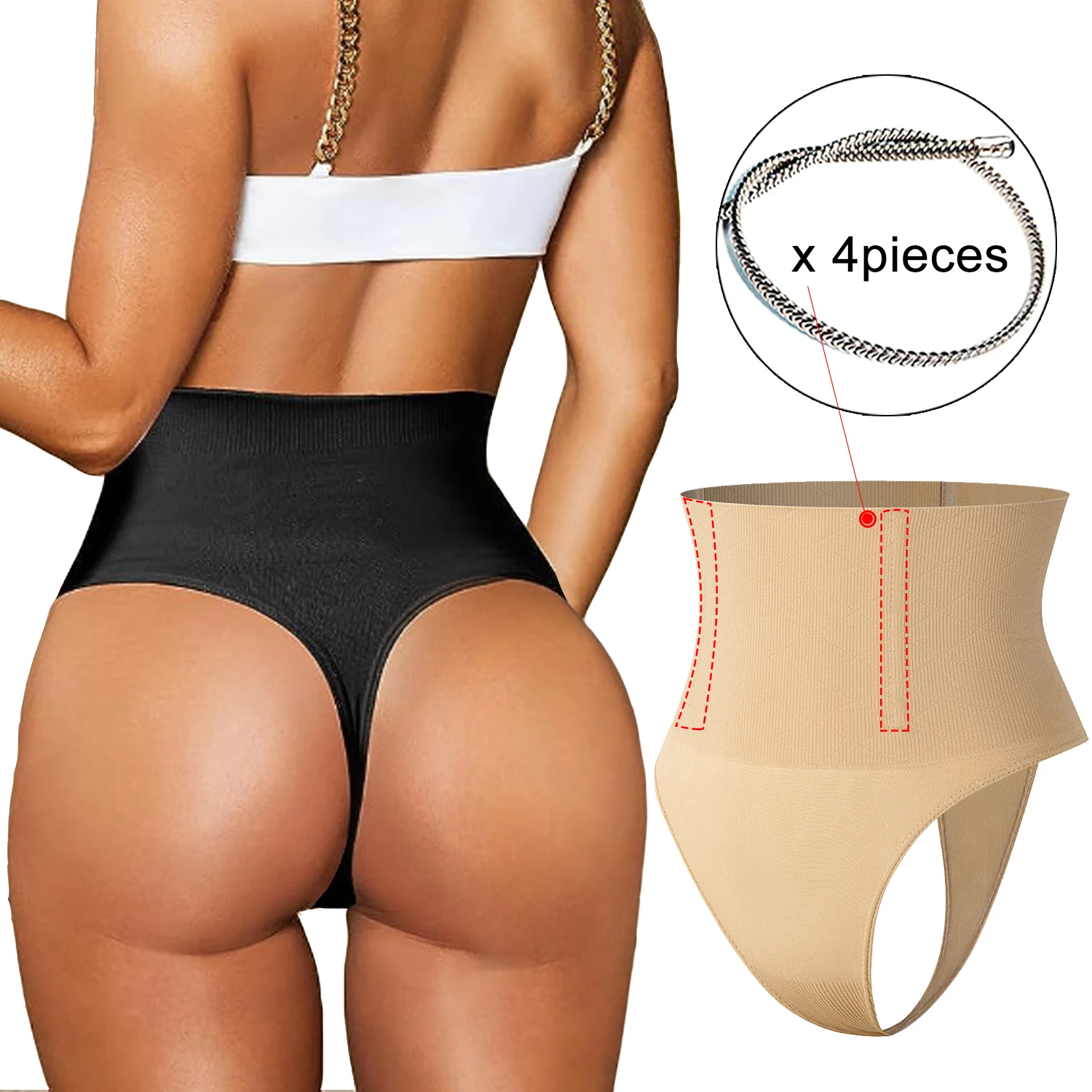 Women Sexy Thong Control Panties MISS MOLY High Waist Trainer Panty Tummy Slimming Seamless Underwear Slimmer Lingeries Oversize