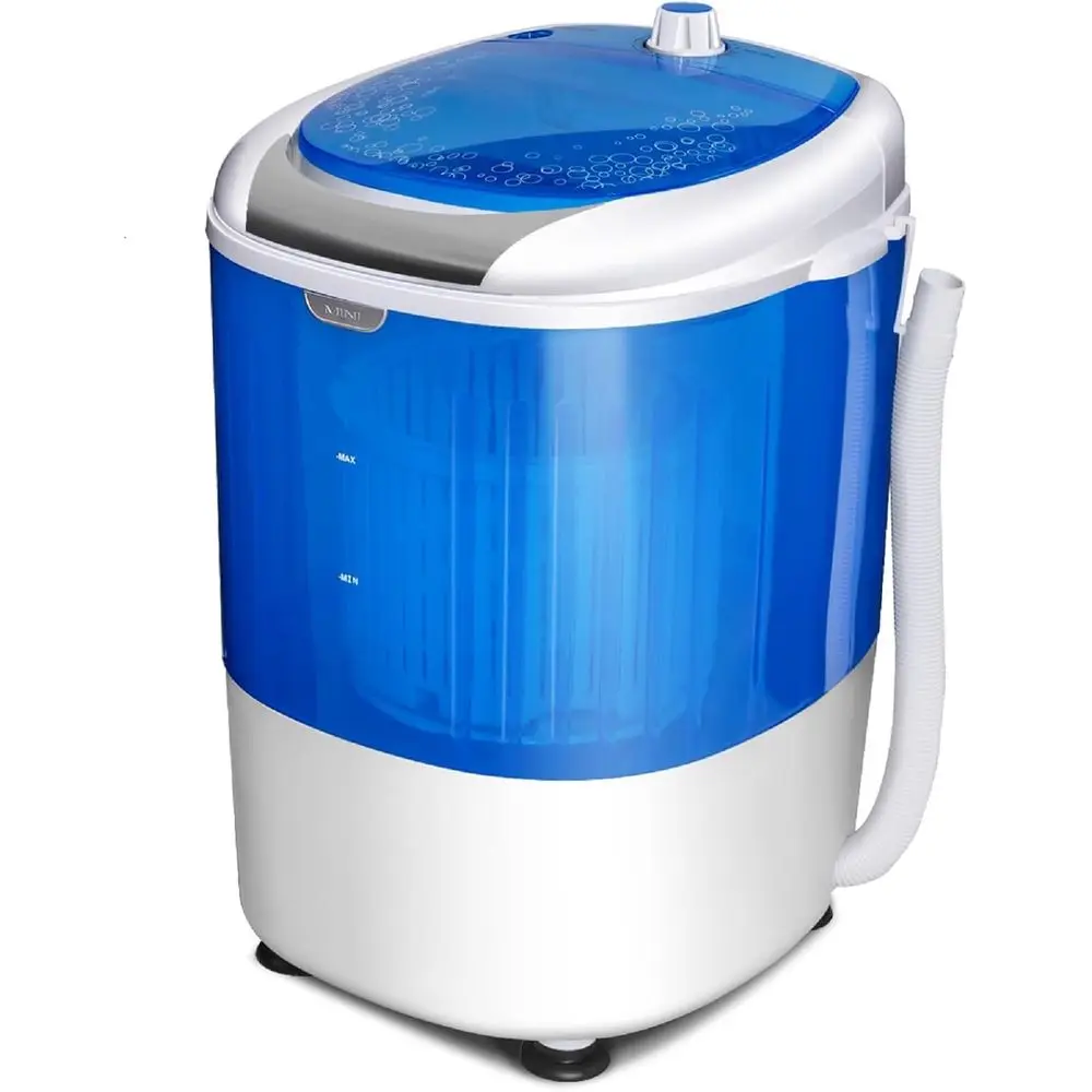Compact 5.5 lbs Capacity Portable Washer, Single Tub Design, Ideal for Home, Apartments, Dorms, and RVs, Blue