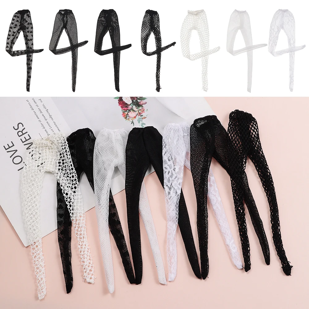 Fashion Suits 1/6 Bottoms Socks Dolls Accessories Mini Fishnet Tights Silk Stockings Panty Hose Elastic Leggings