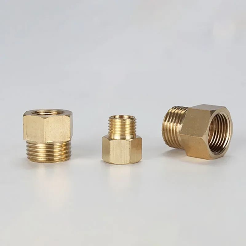 1PCS Metric Female To Male Thread M8 M10 M12 M14 M16 M18 M20 Brass Pipe Fitting Adapter Coupler Connector For Fuel Gas Water