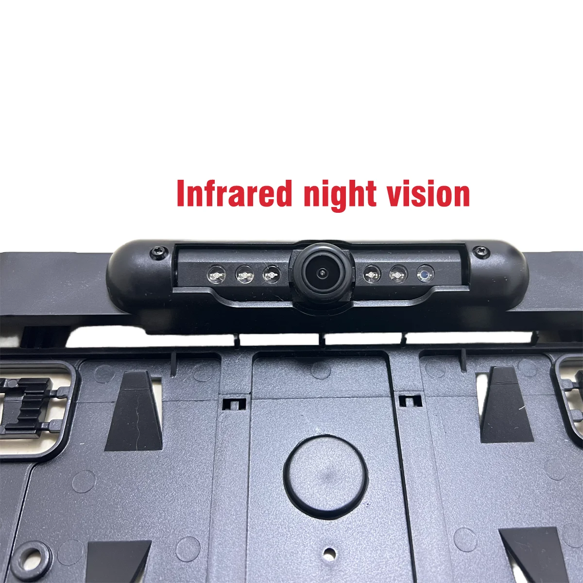 Auto Parktronic UE Car License Plate Frame Câmera de Visão Traseira, HD Night Vision, câmera reversa com 4 IR Light