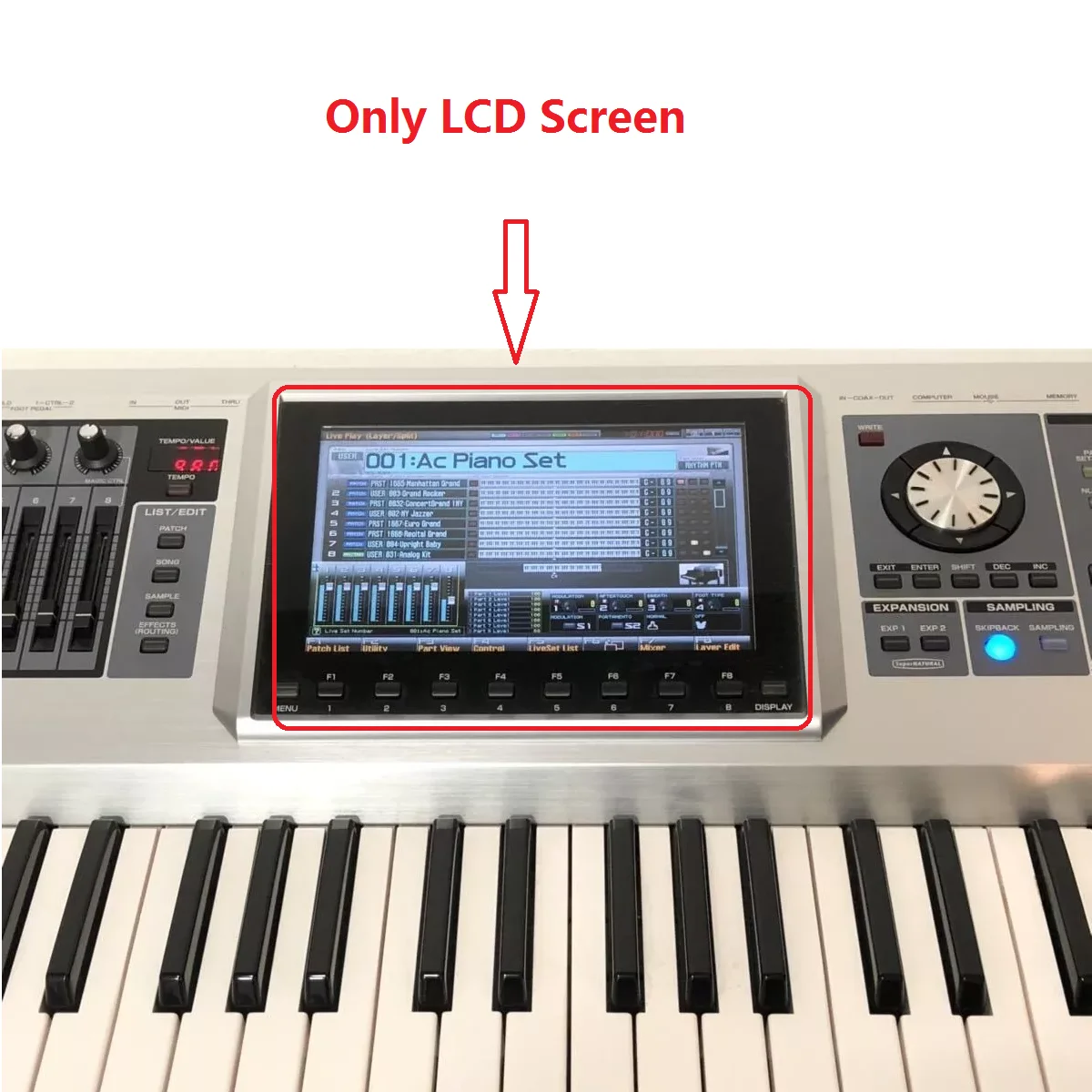 LCD Display Screen for ROLAND FANTOM G6 G7 G8 Repair Replacement