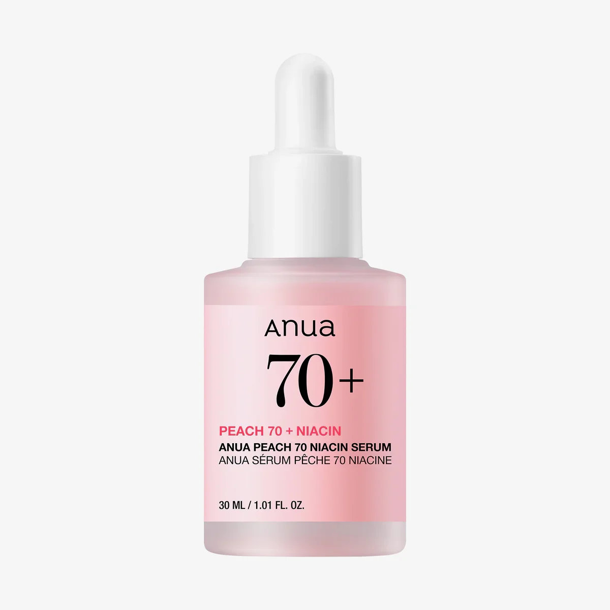 ANUA Peach 70 Niacinamide Serum  – Sérum Facial Iluminador con Niacinamida, Unificación del Tono, Hidratación y Luminosidad Piel - 30ml