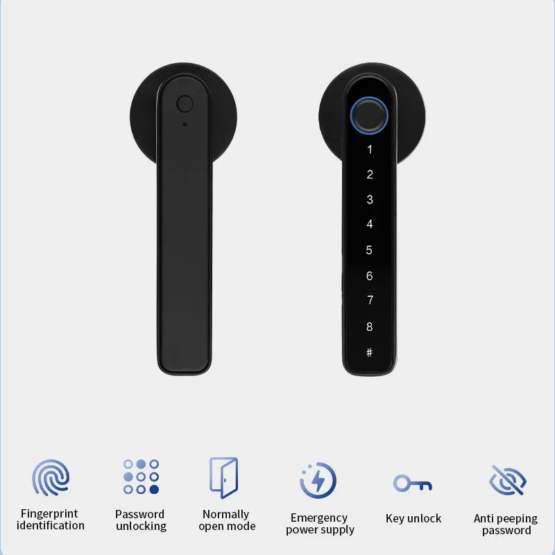 

Smart Fingerprint Lock High Security Easy Installation Best Seller Bluetooth Enabled Fingerprint Lock Smart Lock for Apartment