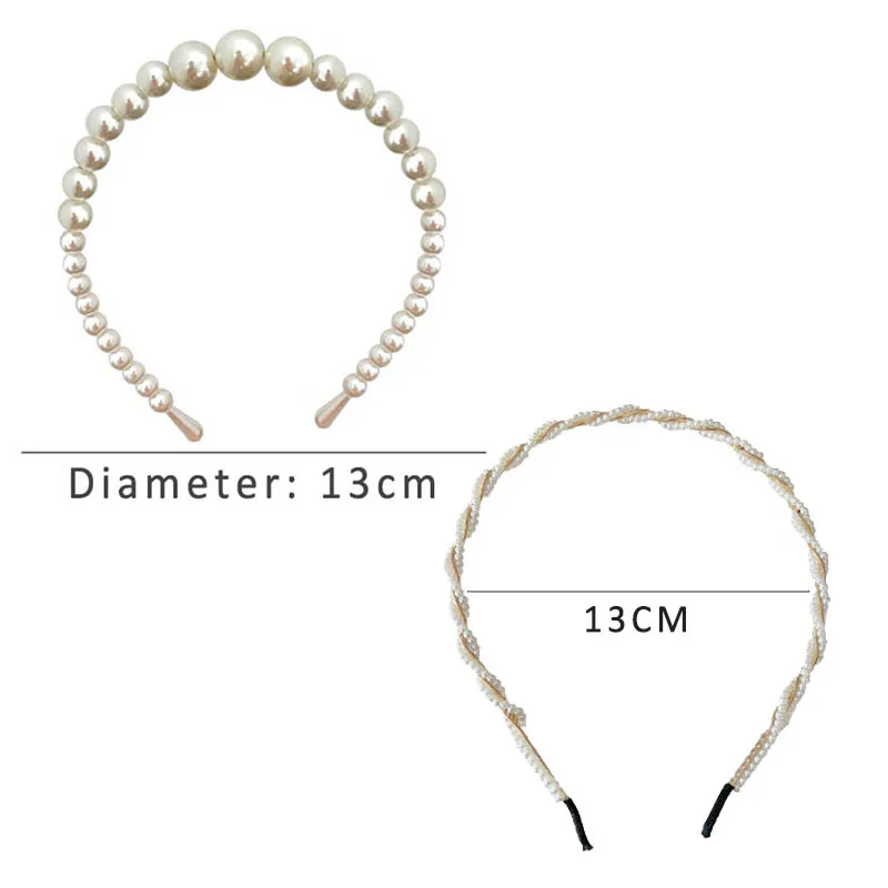 2022 Hairbands New Luxury Big Pearl Bezel Women Girls Bow Sunflower Female Hair Hoops Hair Accessories Fashion Jewelry Headband